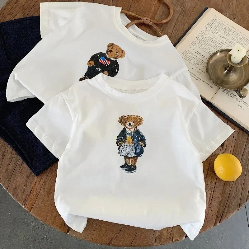 Baby Products Teddy Bear - Dziecięca koszulka z dodatkiem cukru, letnia