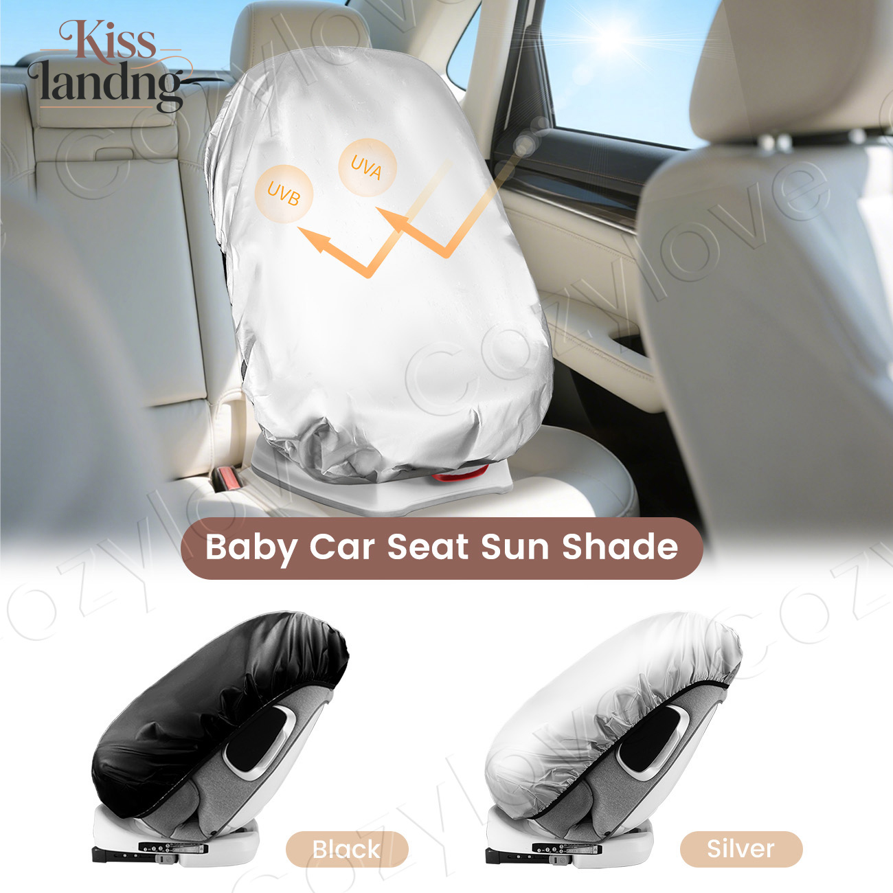 Infant Car Seat Cover - Uniwersalna osłona przeciwsłoneczna do fotelika samochodowego