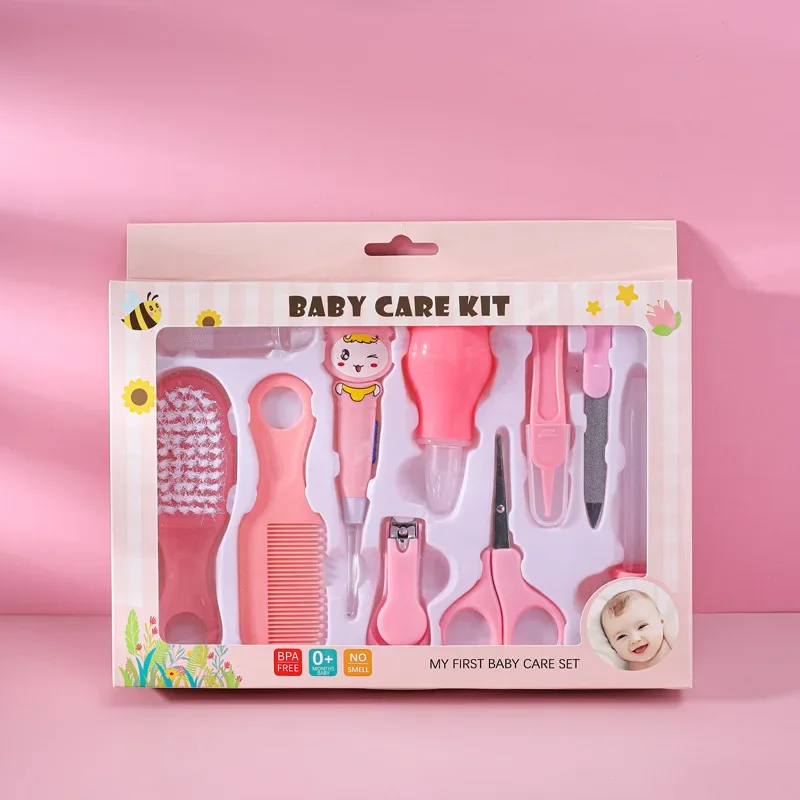 Baby Products Gift Set - Zestaw do pielęgnacji niemowląt, 10 elementów,