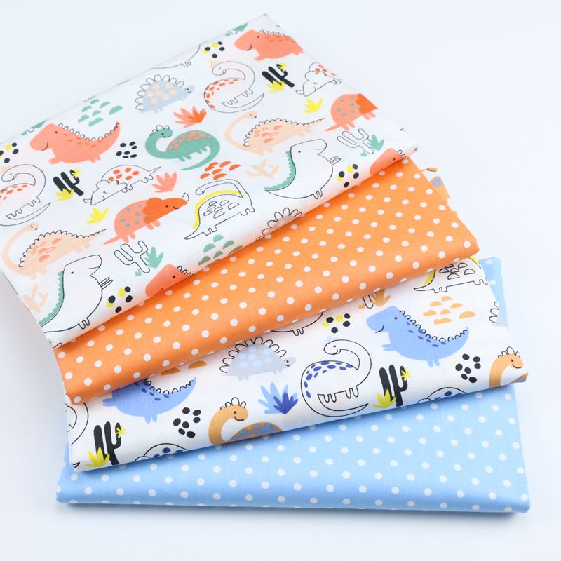Baby Products Organic - Kropka dinozaura 100% tkanina bawełniana typu